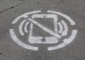 geen mobiele telefoons